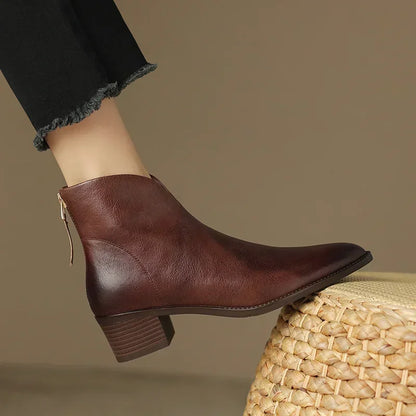TS | Tapered ankle boot with block heel