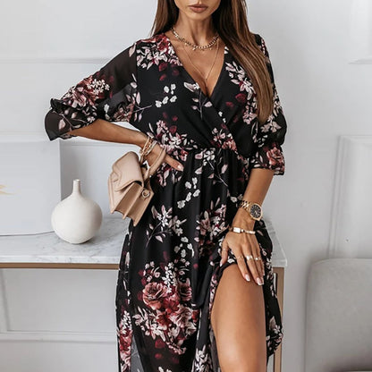 LM | Midi dress with slit