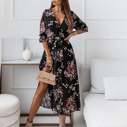 LM | Midi dress with slit