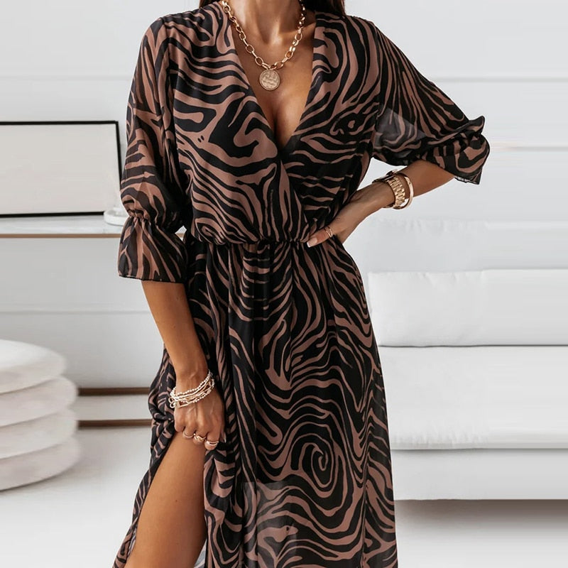 LM | Midi dress with slit