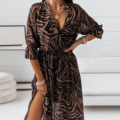 LM | Midi dress with slit