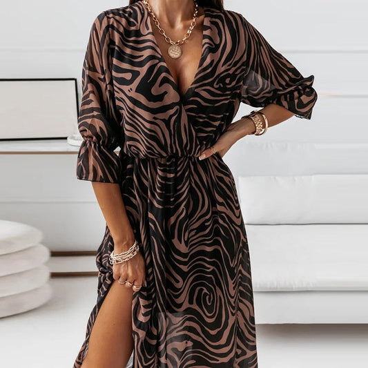 LM | Midi dress with slit