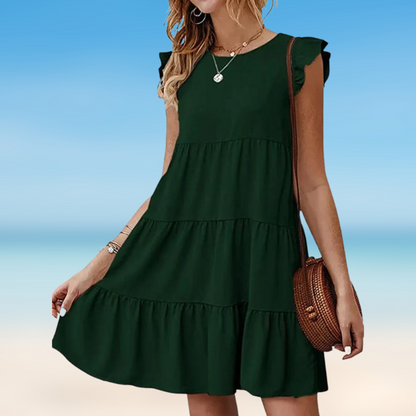 LM | Odella- Elegant mini dress with ruffles