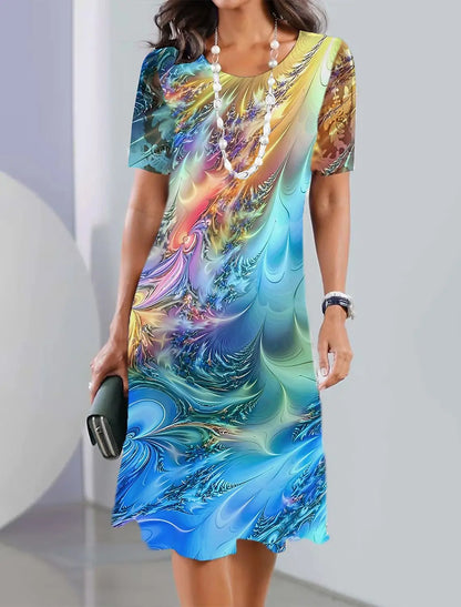 LM | Vintage Print Women's Dresses