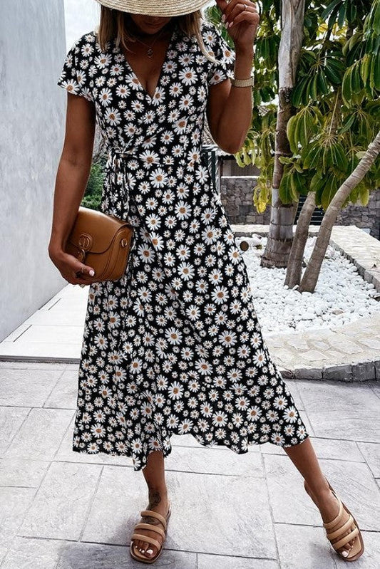 TS | Daisy flower midi dress loved by you