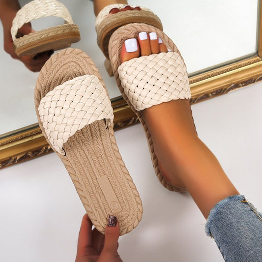 LD | Minimalist Slide Strand Dames Sandalen