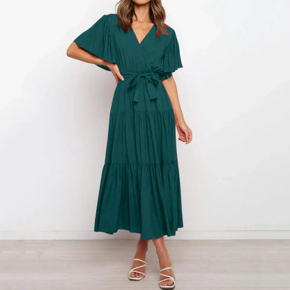 LM | Maxi dress with deep V-neckline
