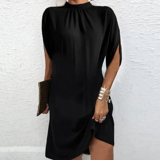 LM | Mini dress with split sleeves