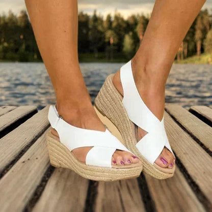 LD | Womens Wedge Enkelsandalen