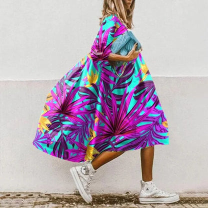 TS | Floral midi dress