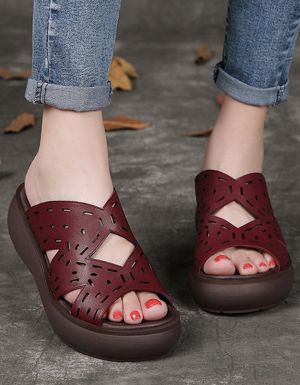 LD | Leren Retro Sleehakken
