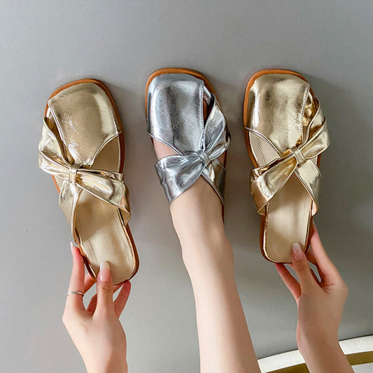 LD | Vierkante-Teen Gesloten-Teen Sandalen