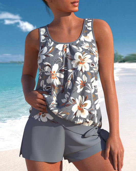 TS | Tankini with floral print