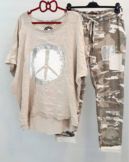 LD | Camouflagekleurige patchworkset