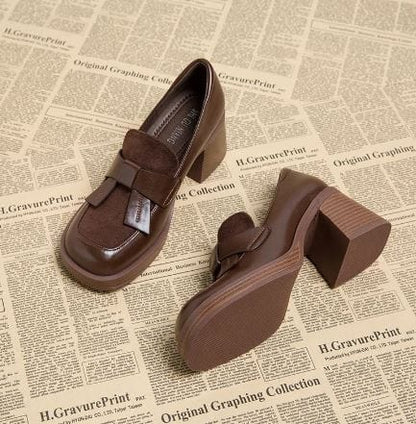 LM | - Chunky leather shoes
