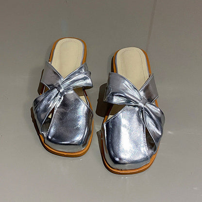 LD | Vierkante-Teen Gesloten-Teen Sandalen