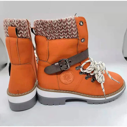 LM | Zipper boots with leather straps and buckles for the ankle