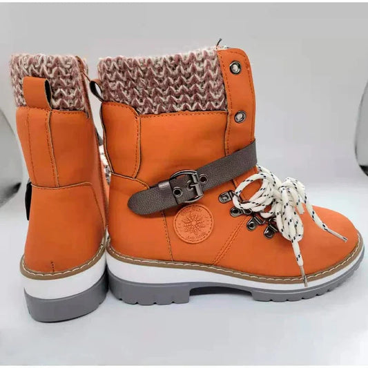 LM | Zipper boots with leather straps and buckles for the ankle