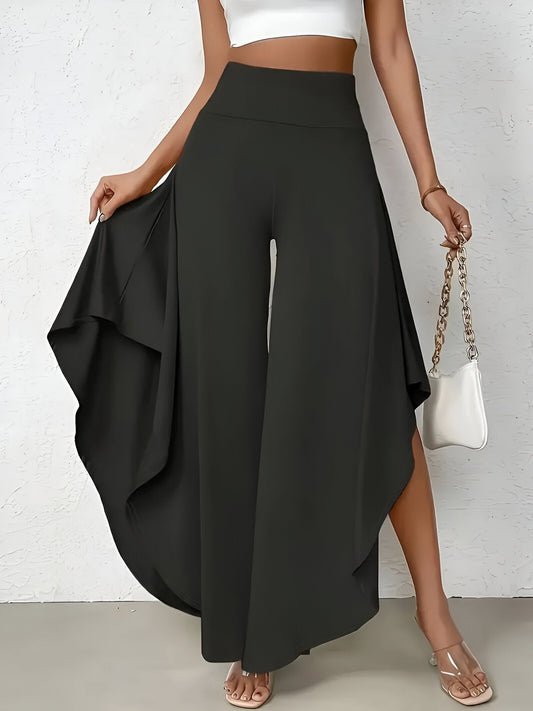 LD | Wijde broek met asymmetrisch shirt