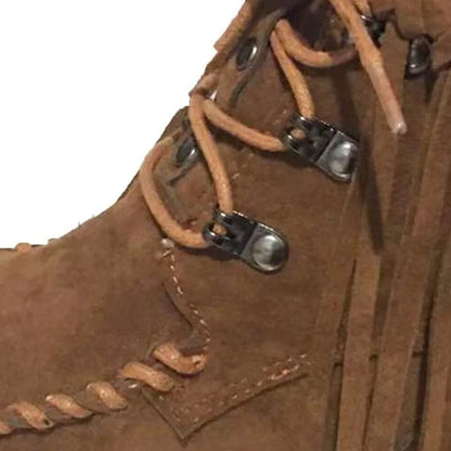 LM | Lace-up ankle boots with round toe