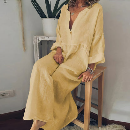 LM | Ladies linen blouse dress