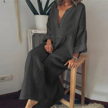 LM | Ladies linen blouse dress