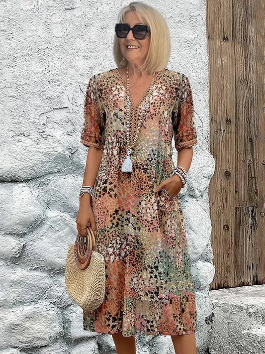 TS | Flattering midi dress for effortless island elegance