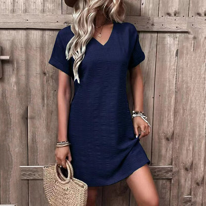 LM | Nikki mini dress with narrow V-neckline