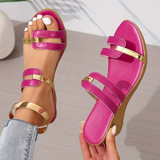 LD | Sandalen met sleehak en zachte zool