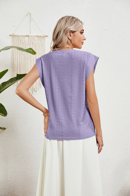 LD | Gilet d'été T-shirt à manches courtes creuses