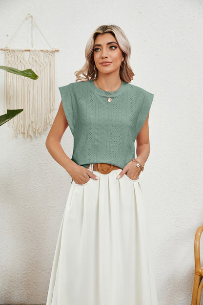 LD | Gilet d'été T-shirt à manches courtes creuses