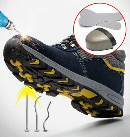 LM | Leather boots with steel toe cap and iron protection