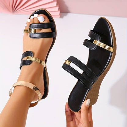 LD | Sandalen met sleehak en zachte zool
