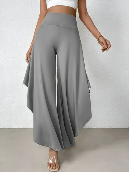 LD | Wijde broek met asymmetrisch shirt