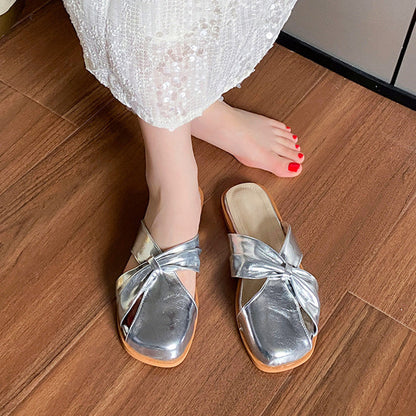 LD | Vierkante-Teen Gesloten-Teen Sandalen