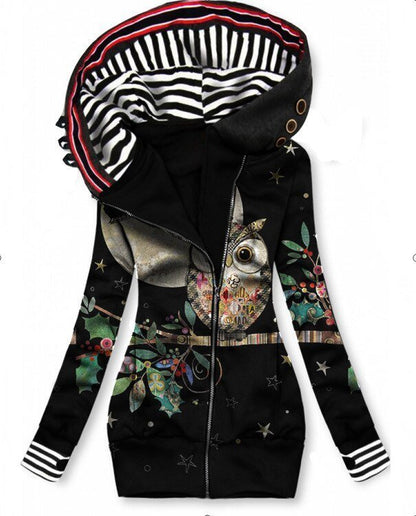 TS | Artistic asymmetric zip-up hoodie