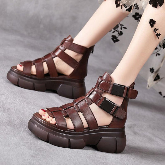 LD | Grote gladiator sandalen met meerdere bandjes