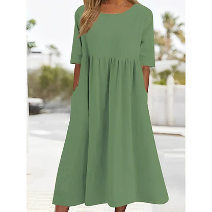 TS | Unicoloured midi dress