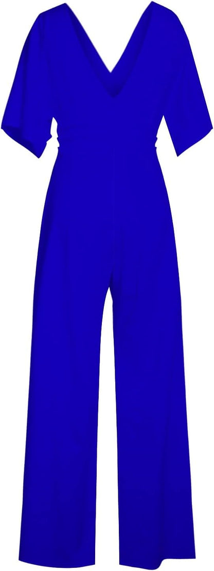 LM | Elegant V-neck jumpsuit