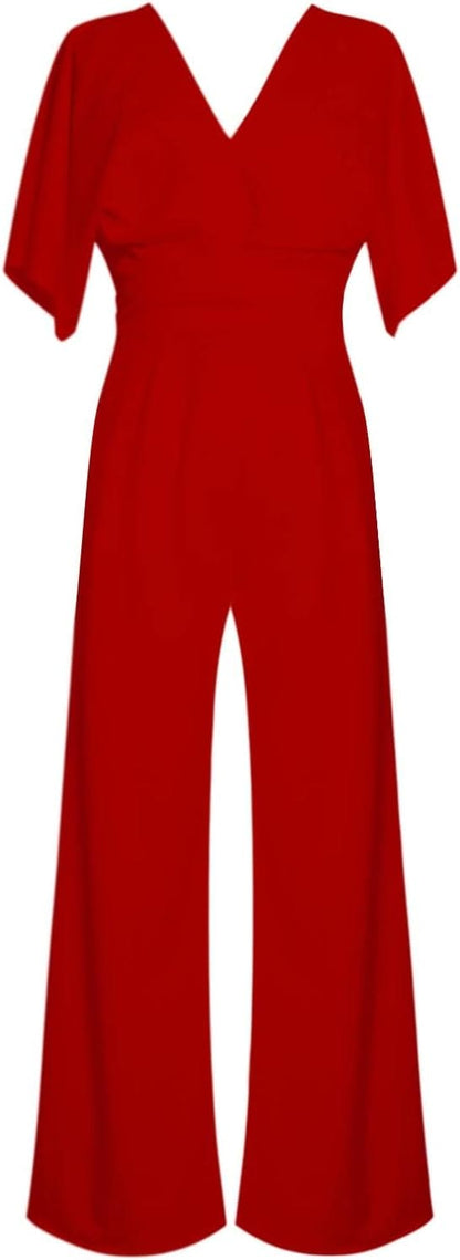 LM | Elegant V-neck jumpsuit