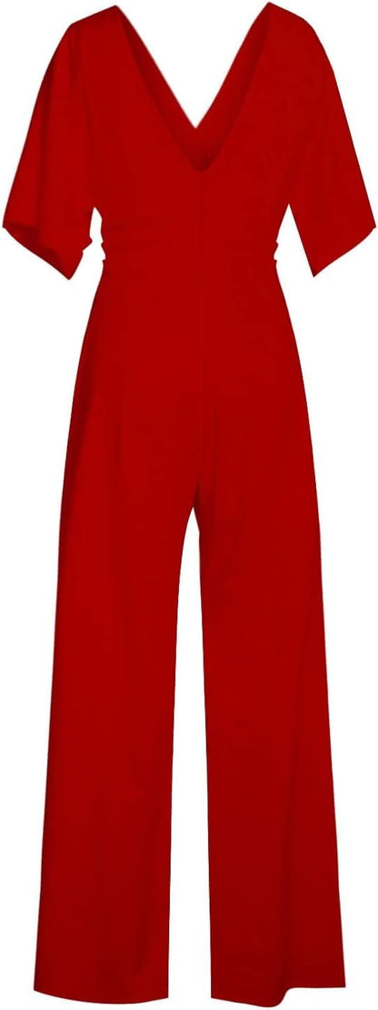 LM | Elegant V-neck jumpsuit