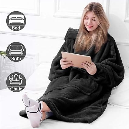 LD | Grote fleece trui met capuchon
