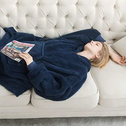 LD | Grote fleece trui met capuchon