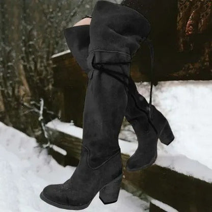 LM | Knee-high boho western boots