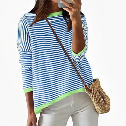 LM | Long sleeve striped cotton shirt