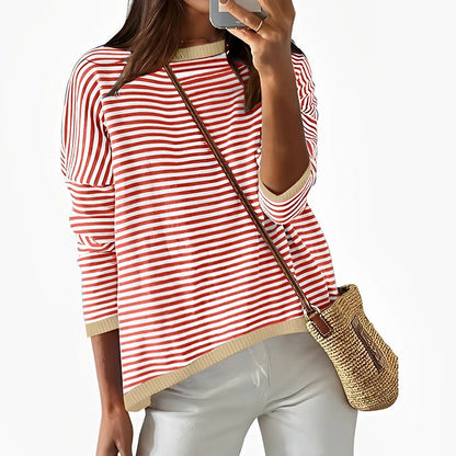 LM | Long sleeve striped cotton shirt