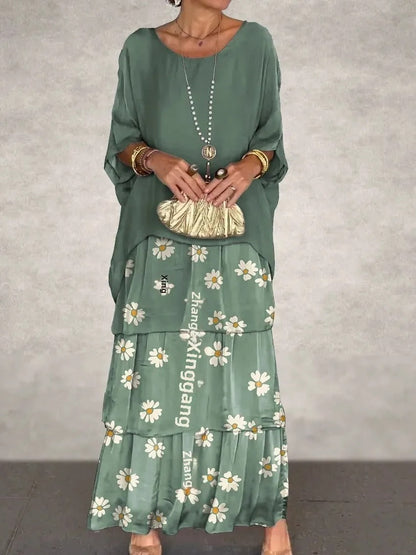 LM | Loose layered maxi dress
