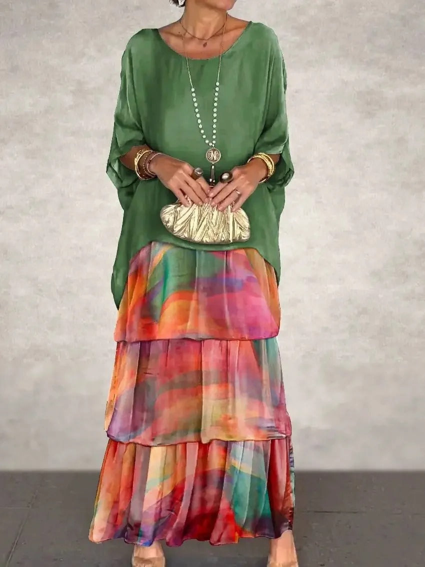 LM | Loose layered maxi dress