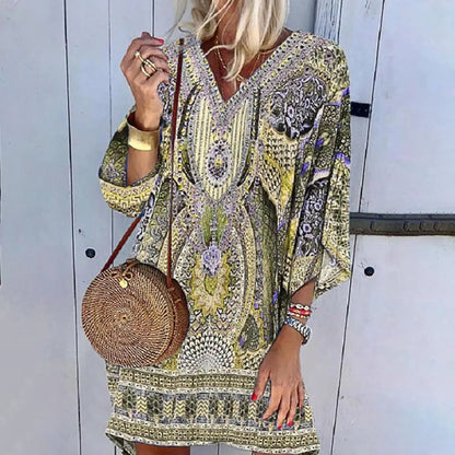 LM | Boho Loose Mini Dress