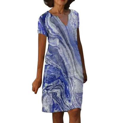 LM | Printed midi dress